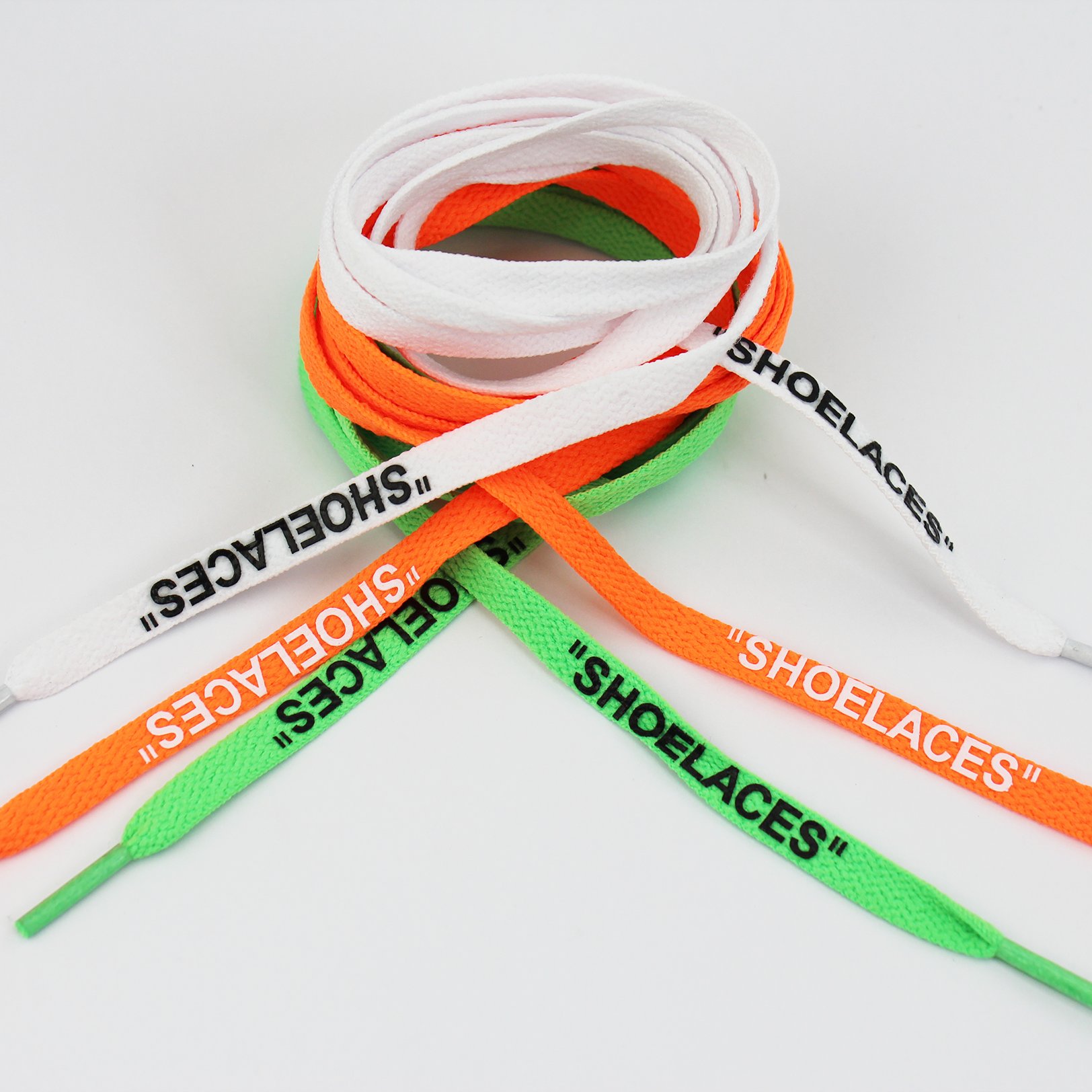 Colored laces for shoes