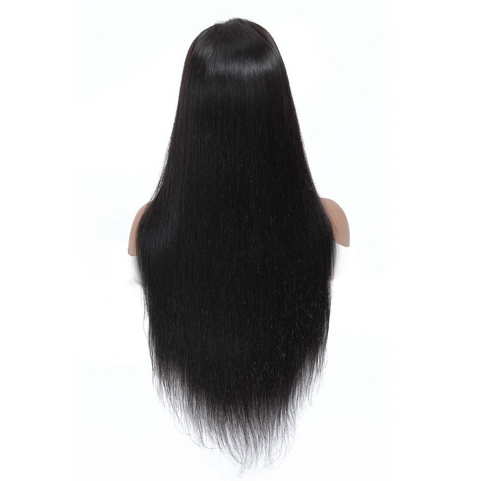 Cheap Raw Peruvian Hair Bone Straight Human Hair HD Transparent Lace Front Wigs Human Hair 4X4 Lace Closure Wigs For Black Women