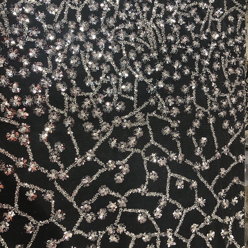 Bridal Crystal Sequins Heavy Beaded Fabric White Lace Wedding Dress
