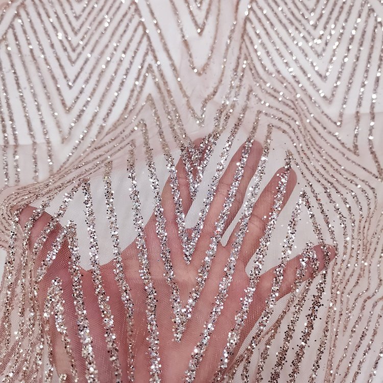 lace fabric factory wholesale wedding embroidery fabric textile bridal lace glitter fabric