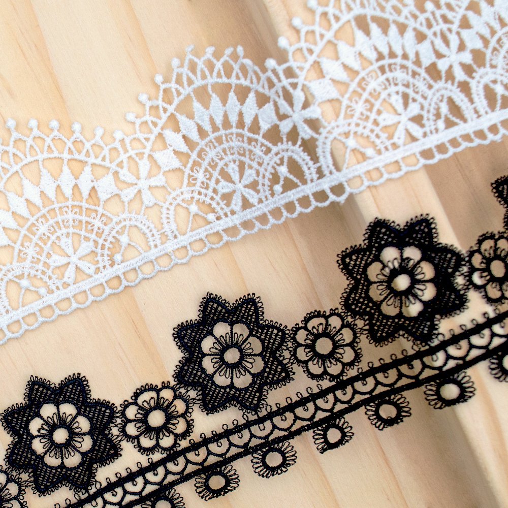 Gordon Ribbons Eco Friendly Natural Cotton Eyelet Lace Ribbon Custom Garment Accessories Cotton Lace