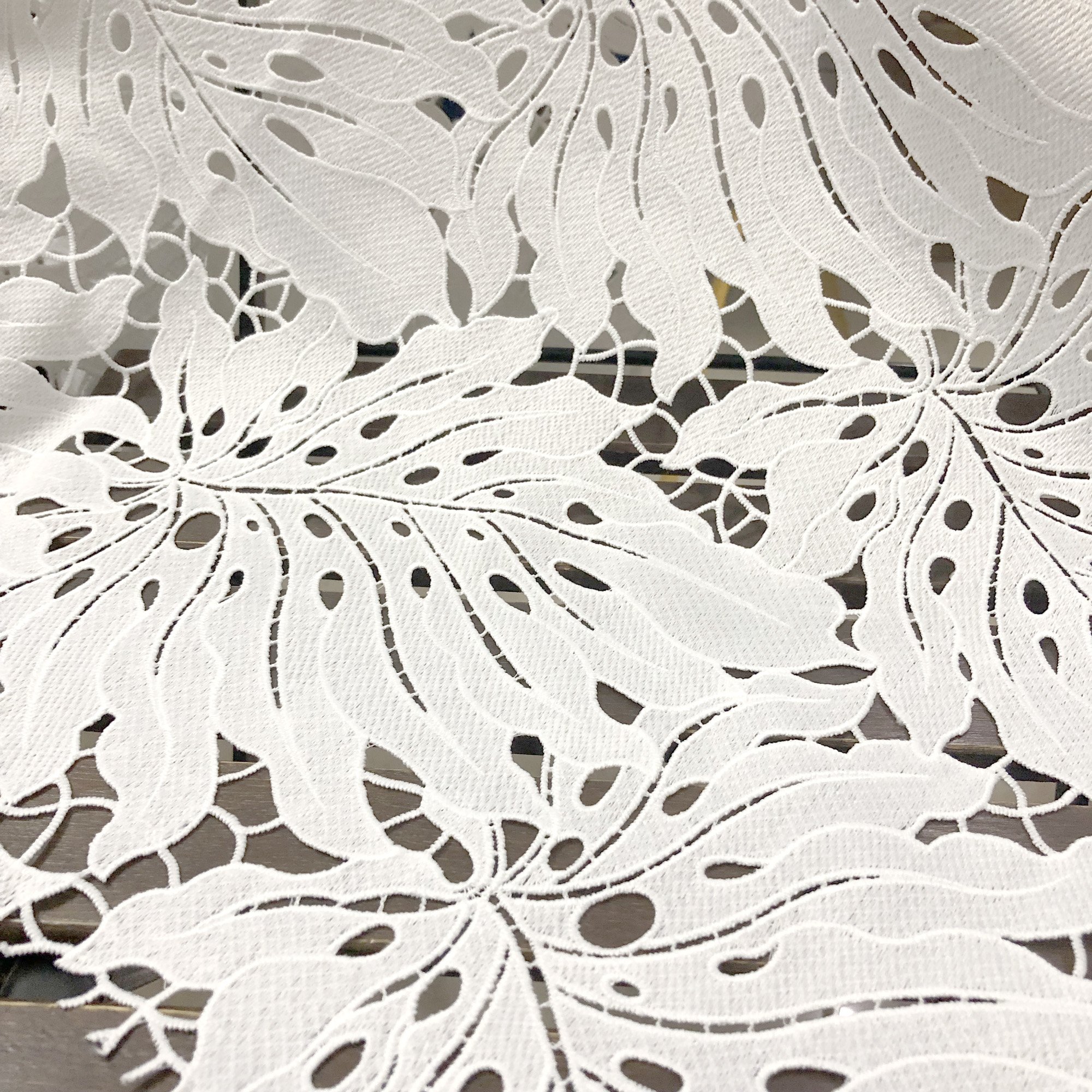 Quality African Cord lace Fabric Water Soluble leaves Guipure Dress lace Fabric