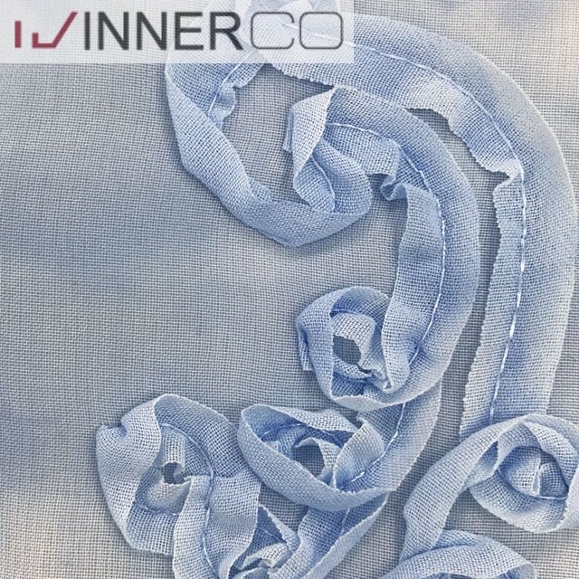 Polyester Chiffon with Embroidery Fabric