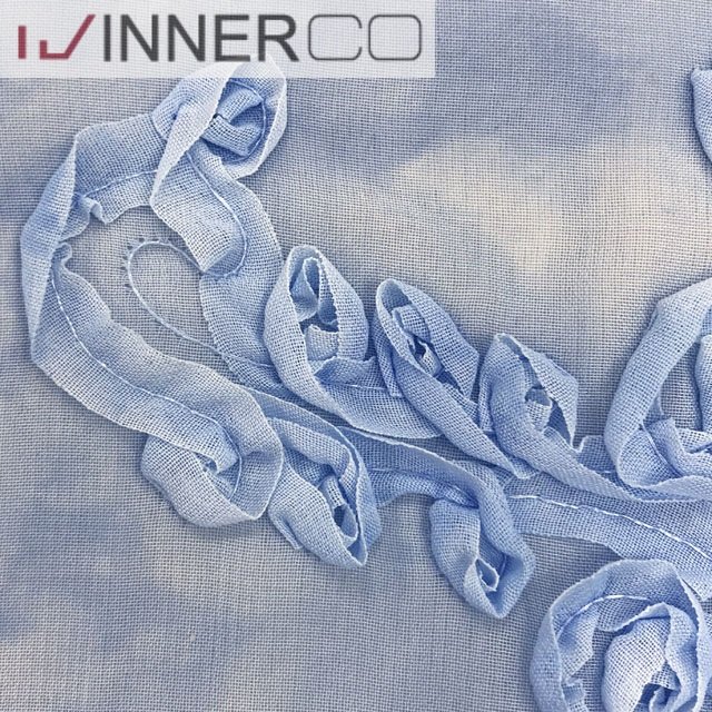 Polyester Chiffon with Embroidery Fabric