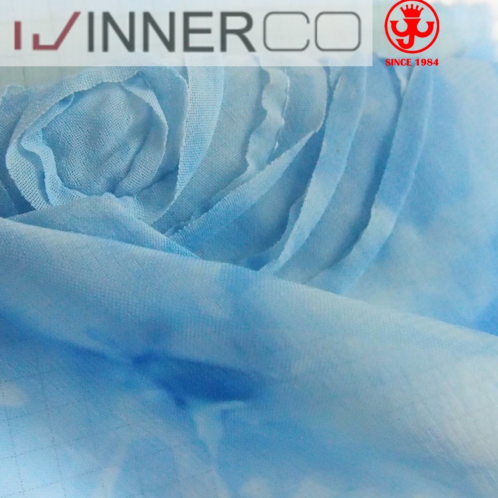 Polyester Chiffon with Embroidery Fabric