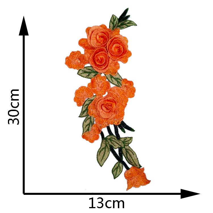 Exquisite Flowers Patches Chemical Lace Embroidery Corsages Appliques Patch