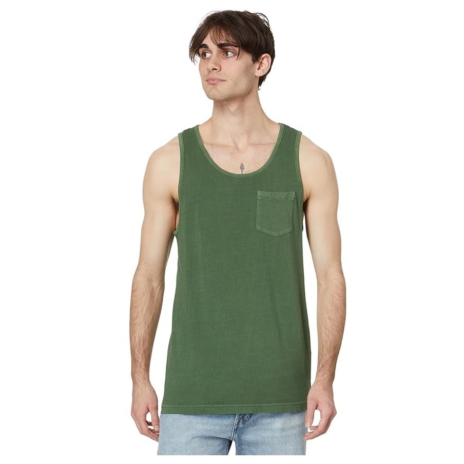 New available top quality solid color 100% cotton single jersey sleeve less round neck men's tank top from Bangladesh best price