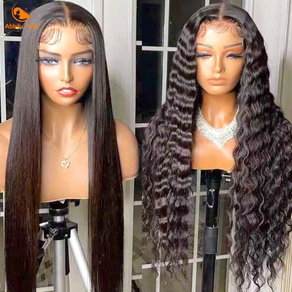 Pre Plucked Glueless Full 360 Brazilian Human Hair Lace Front Wigs For Black Women ,13x4 Transparent HD Lace Frontal Wigs Vendor