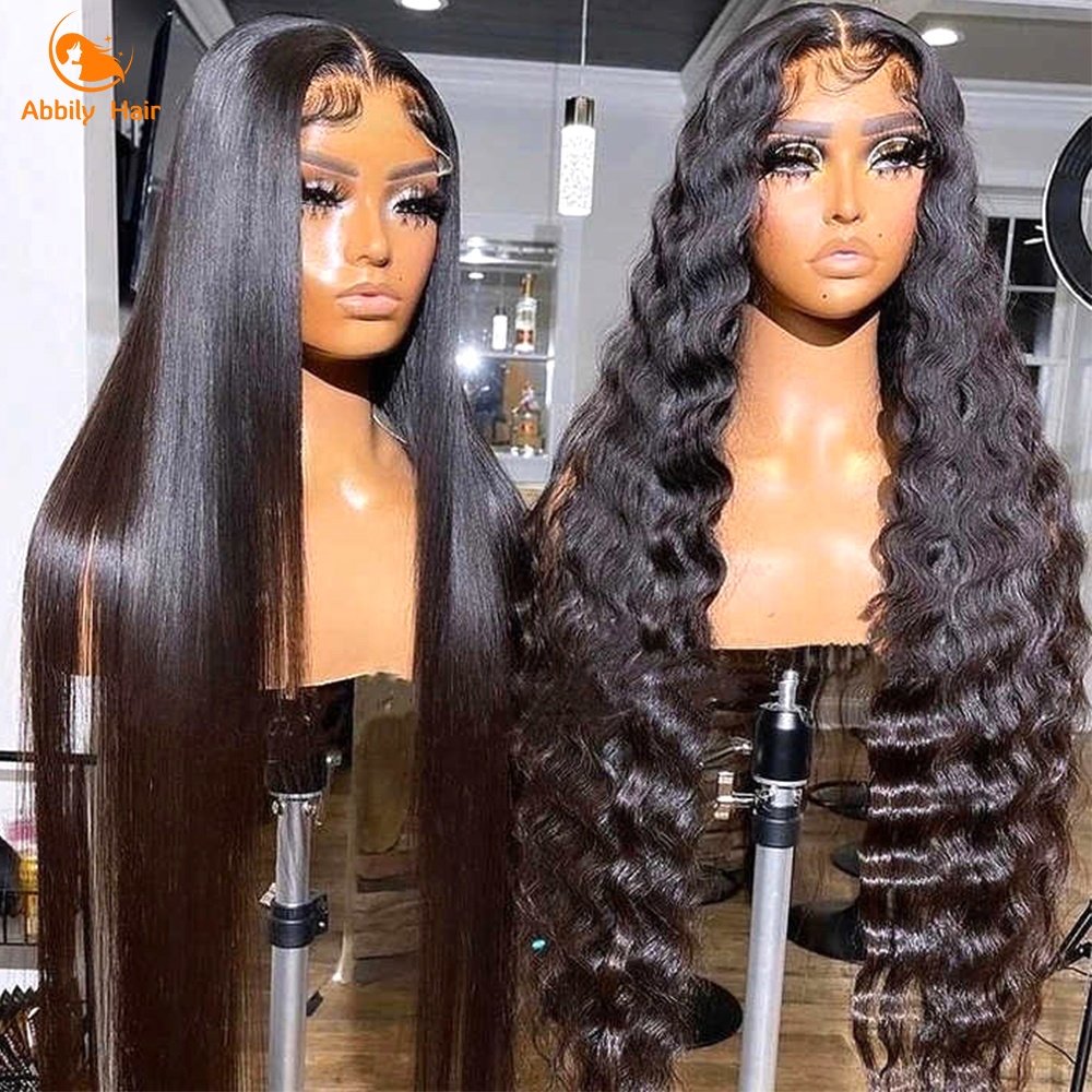 Pre Plucked Glueless Full 360 Brazilian Human Hair Lace Front Wigs For Black Women ,13x4 Transparent HD Lace Frontal Wigs Vendor