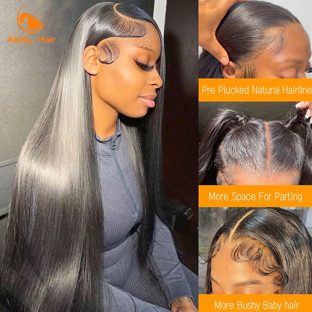 Pre Plucked Glueless Full 360 Brazilian Human Hair Lace Front Wigs For Black Women ,13x4 Transparent HD Lace Frontal Wigs Vendor