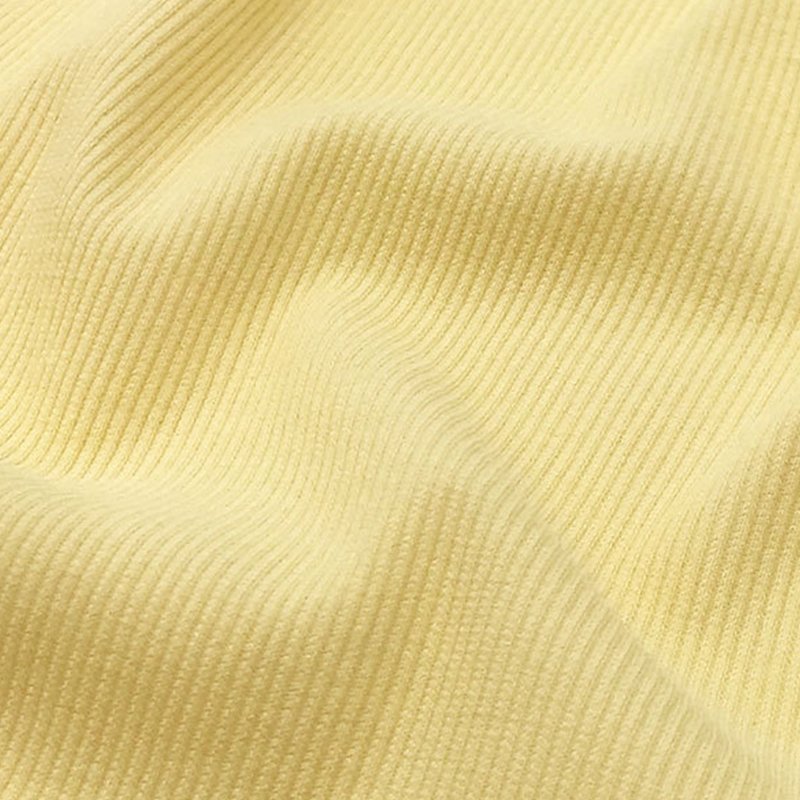 2X2 Rib 100% cotton strong twist knitted fabric, skin care elastic bottoming yoga clothing fabric
