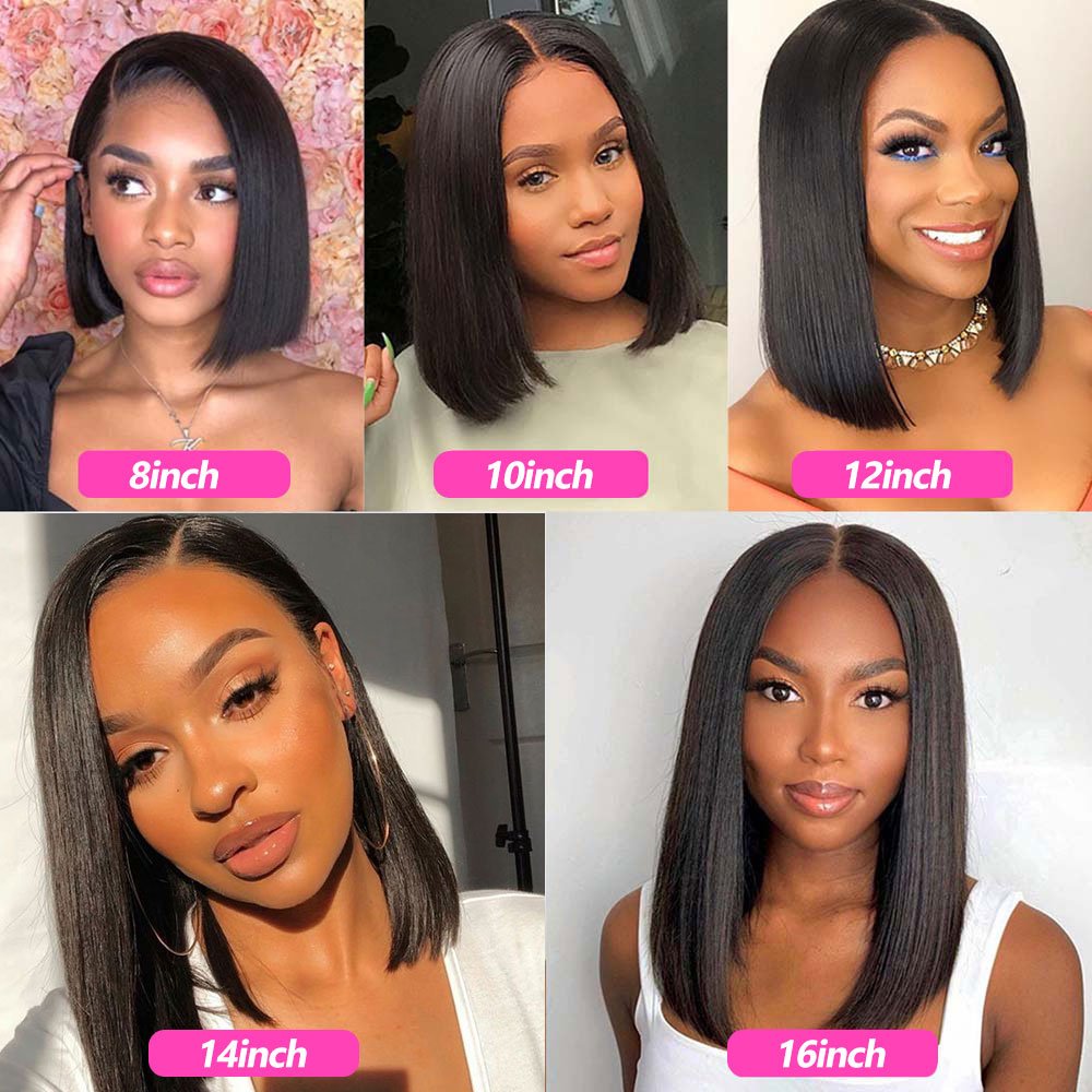 Brazilian hd lace frontal wig,natural human hair wig for black women,12A Grade Transparent pre pluck human hair lace front wig