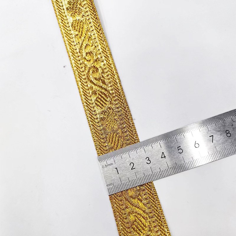 ZSY golden lace Webbing Jacquard Ribbon For Garment Accessories Width 2cm-2.5cm for garment decoration