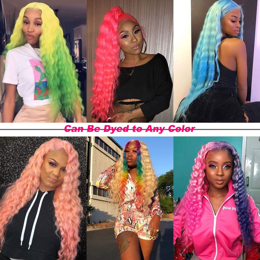 180 Density Cuticle Aligned Raw Hair Wig Front Wigs Frontal Wig 613 Deep Wave Glueless Full Hd Lace Blonde Brazilian Hair Long