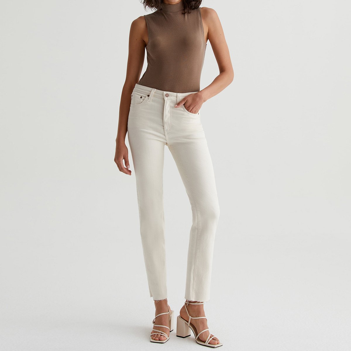 OEM/ODM Custom Classic Neutral Shade Women's Sleeveless Turtleneck - 2x1 Rib Knit, Soft Comfort, Back Seam Detail