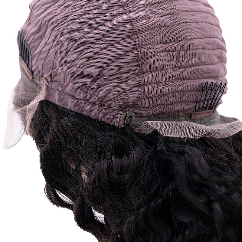 Wholesale Factory Price 100% Real Human Hair transparent Lace Frontal Wig 150% Deep Wave 10-30 Inches 13x4 lace front wig