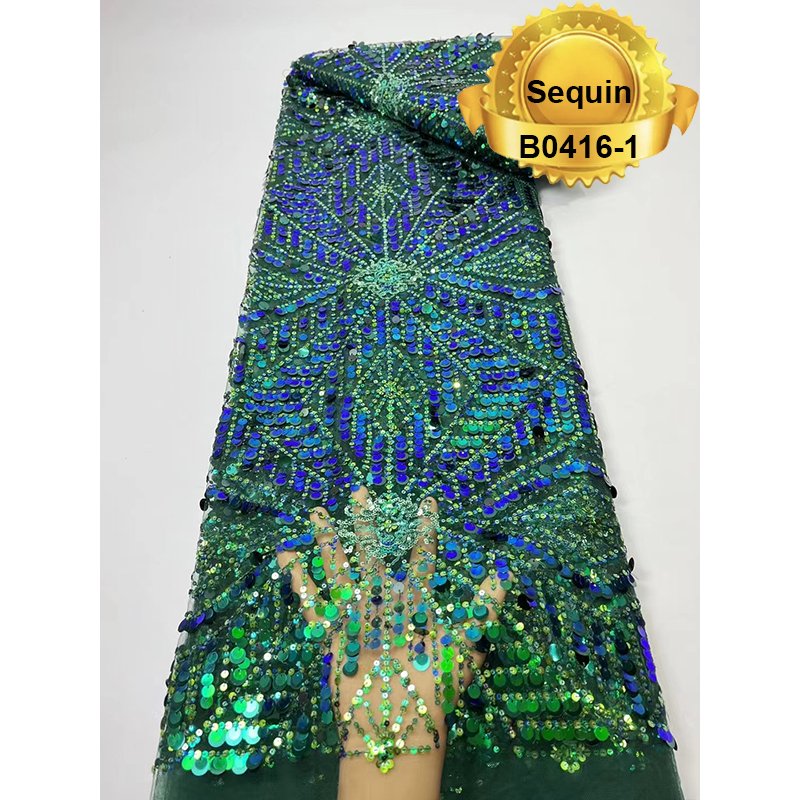 2022 Good Service Dress Laces Material Wine Color Tulle Sequin French Wedding Embroidery Lace Fabric
