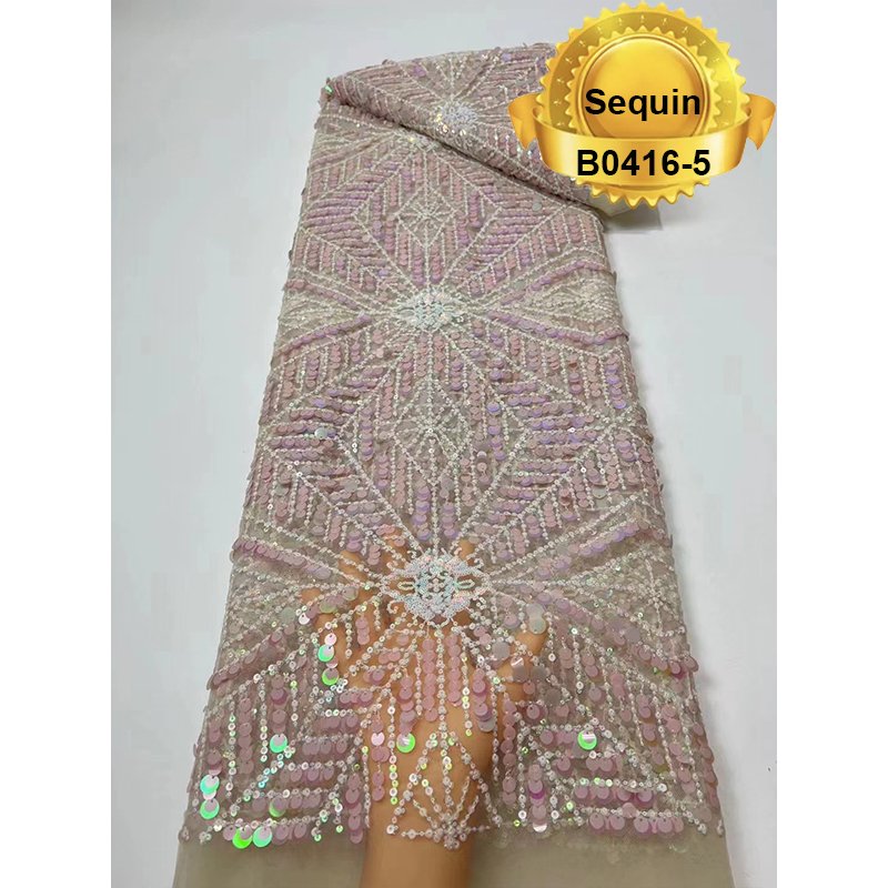 2022 Good Service Dress Laces Material Wine Color Tulle Sequin French Wedding Embroidery Lace Fabric
