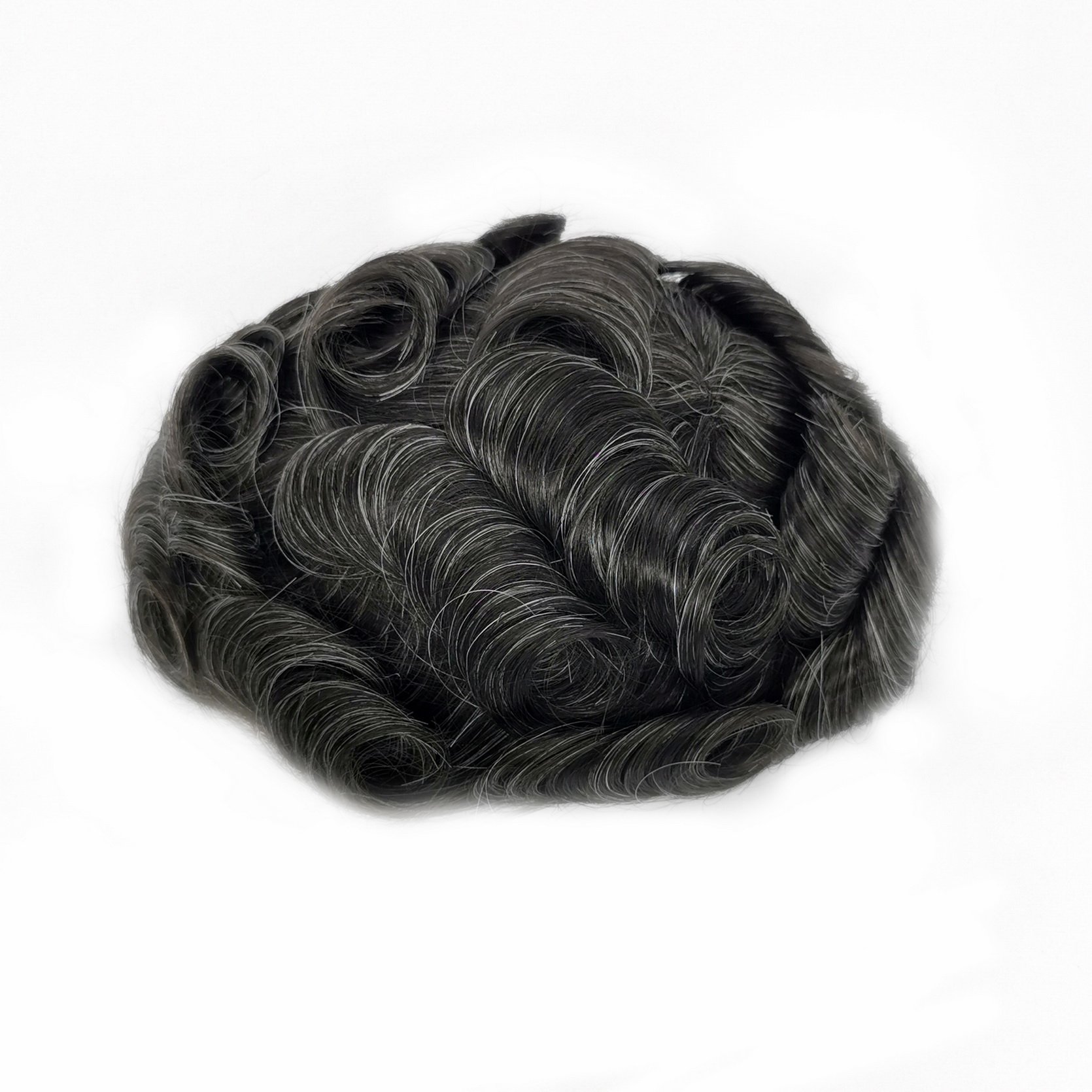 Best Natural French Lace With PU Around High Quality 100% Human Hair Toupee for Men