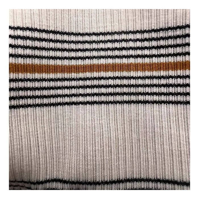 Factory Price 205Gsm Ribbed Stripe Fabric Bamboo Spandex Cotton Fabric Yarn Dyed Rib Fabric For Garment