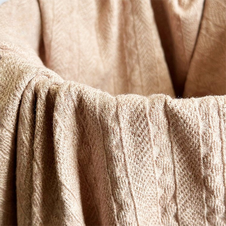 OEM Factory NTR/RTN Jacquard Knit Fabric Rayon Polyester Nylon Spandex Dyed Rib Fabric for Sweater Garment