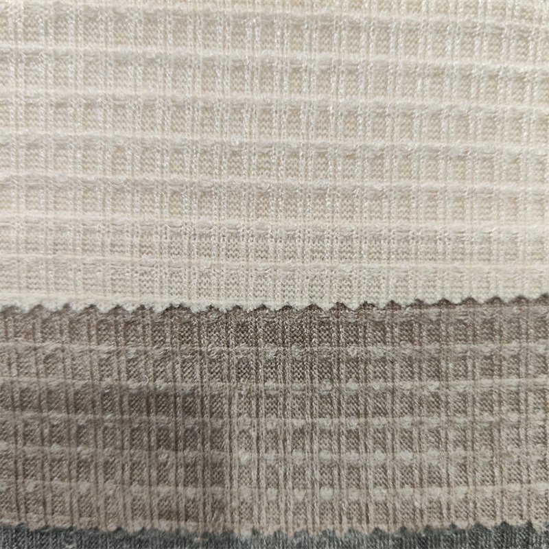 OEM Factory NTR/RTN Jacquard Knit Fabric Rayon Polyester Nylon Spandex Dyed Rib Fabric for Sweater Garment