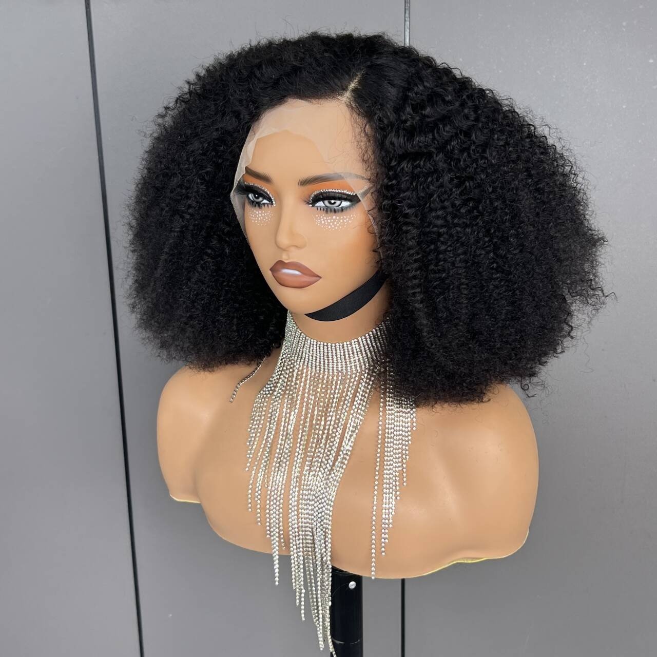 Natural PrePlucked Virgin Afro Curly 4C Baby Hair Short Frontal Bob Summer Wigs Kinky Straight Human Hair HD Lace Front Wig