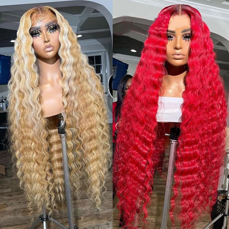 Human transparent hd frontal wig wholesale straight lace front wig cuticle aligned virgin Brazilian human hair highlight wig