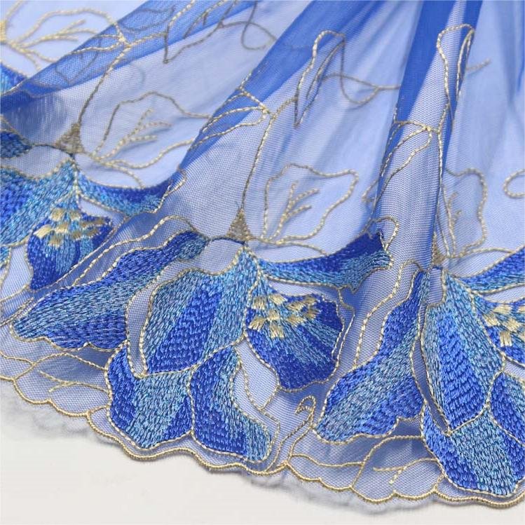 Multiple color selection lingerie lace trim Underwear lace accessories mesh cloth mesh gauze sequin Embroidery lace