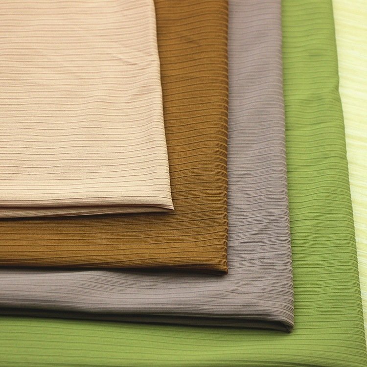 Grey Pink Manufacturer Bulk Stretch Knit Elastic Ribbed Nylon Fabric for Clothing Rib Knit for Crop Top