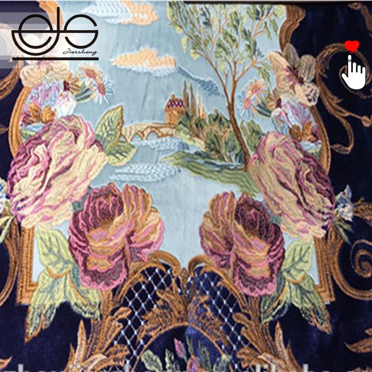 Embroidery Curtain sofa pillow Fabric Upholstery Cloth Fabric Online Fabric For upholstery