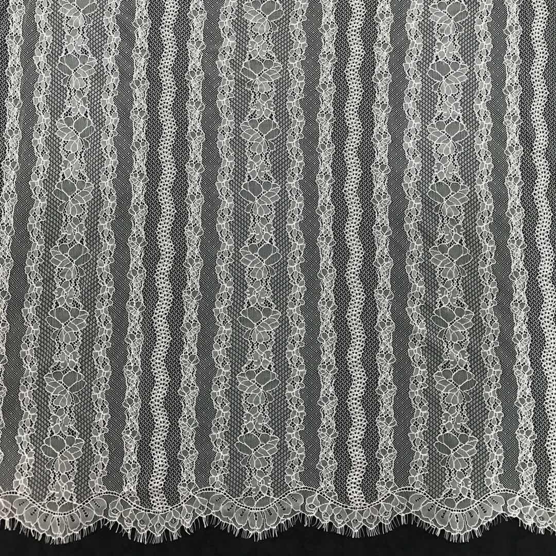 custom Bridal lace fabric high quality white embroidery french lace fabric for wedding dress wholesale guipure lace fabric