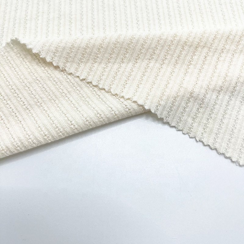 wholesale rib knit fabric 60% polyester 33% rayon 7% spandex ribbed jacquard knit fabric for dress and sweater