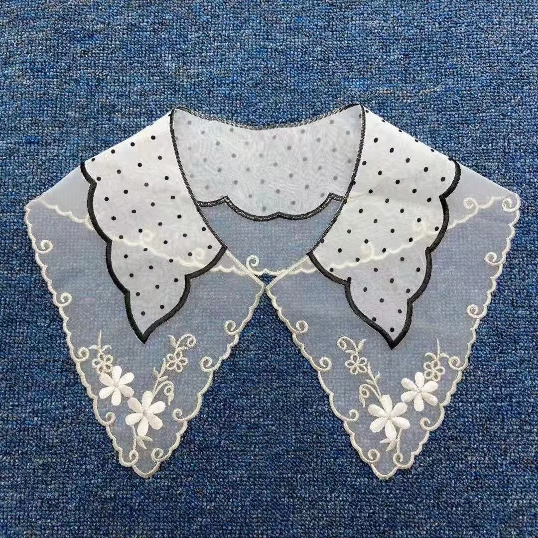collar trimming for garment faux collar accessory lace neck collar for T-shirt