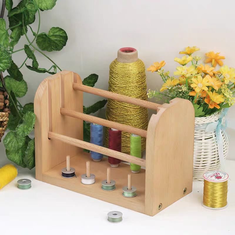 Portable Rotary Spinning Machine Wooden Bobbin Holder Hand Knitting Crochet Yarn Wool Ball Winder Blanket Ladders Racks Other
