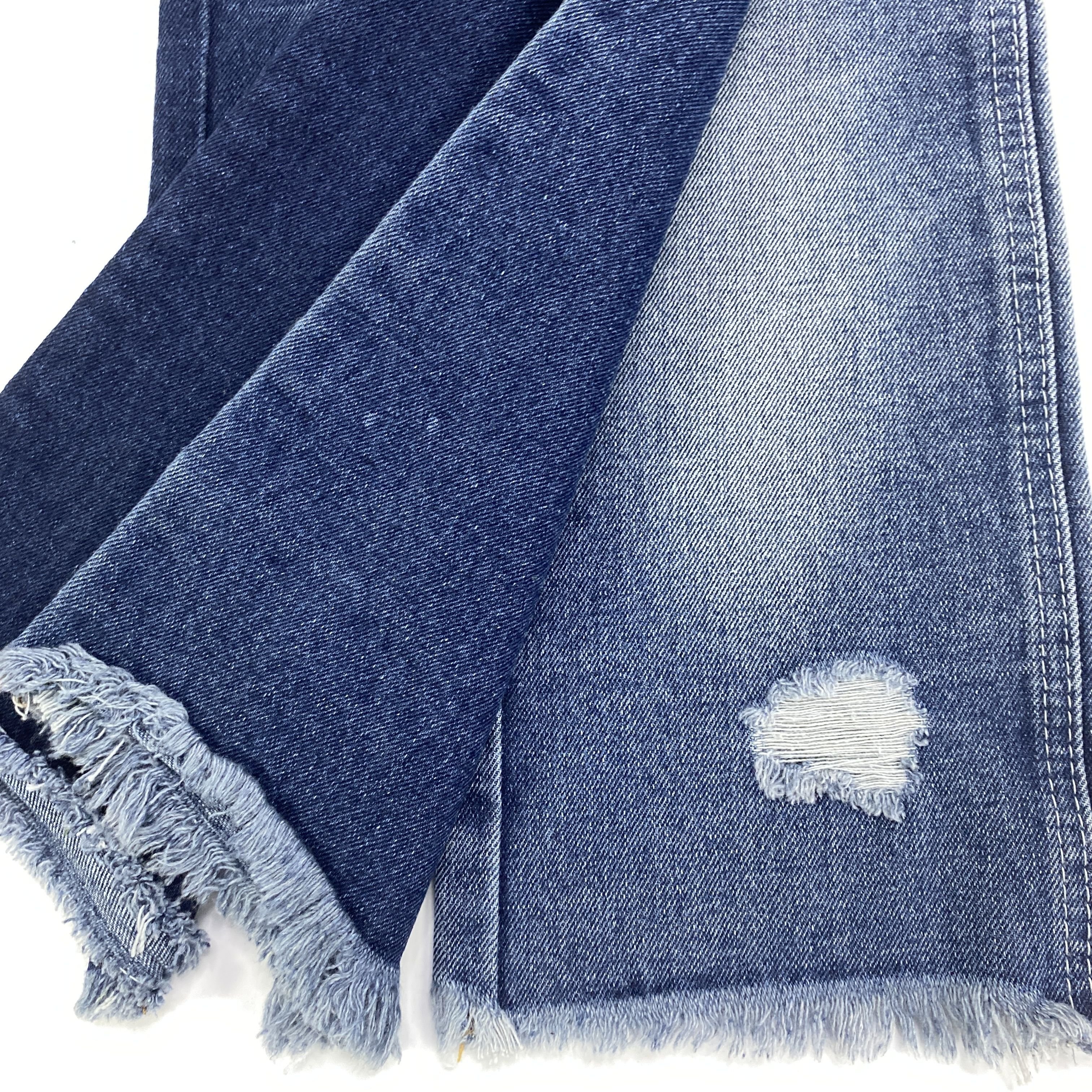 14oz heavy weight indigo dark blue stock denim 100% cotton Rigid jeans jacket fabric