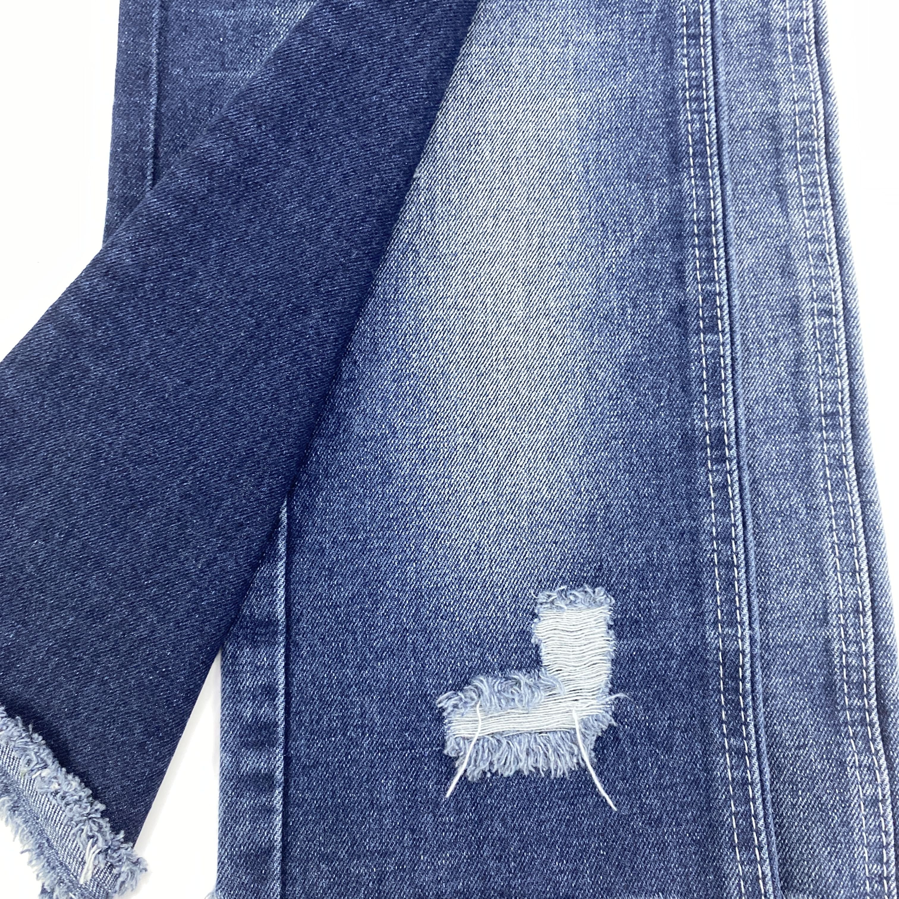 14oz heavy weight indigo dark blue stock denim 100% cotton Rigid jeans jacket fabric