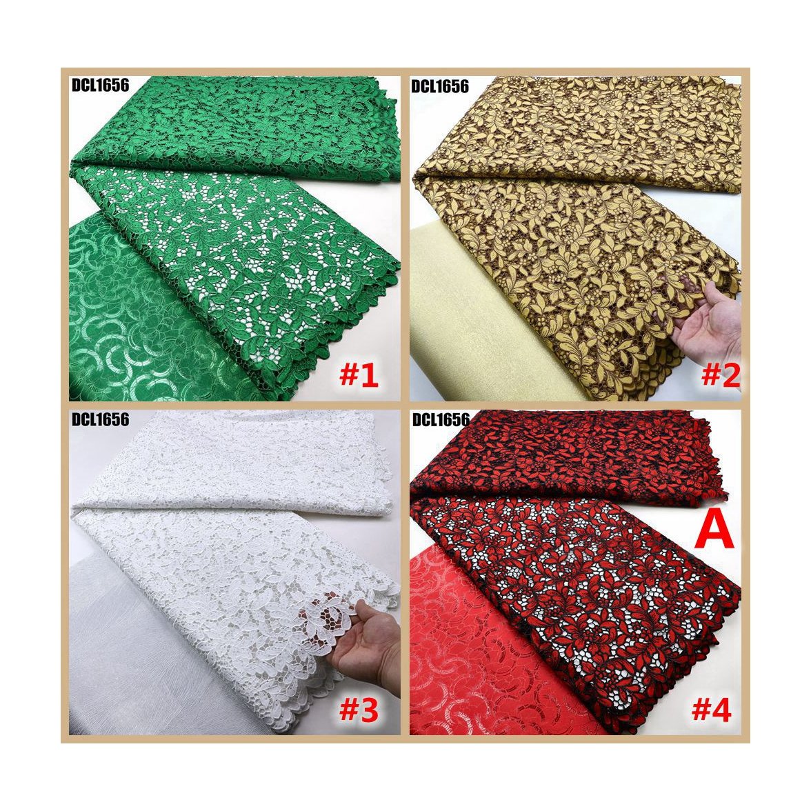 African Tradition Fashion Wholesale Lace Fabric Austrian Crystal Embroidery Fabric Guipure for Garment Senegal and Mali