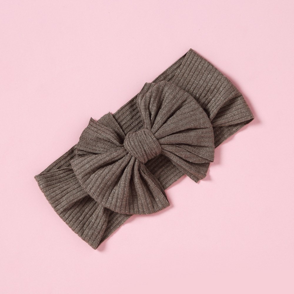 LRT New Arrival Hair Accessories Wholesale Nylon Fabric Elastic Ribbed Baby Hairband Cute Bowknot Hair band Headband For Kids