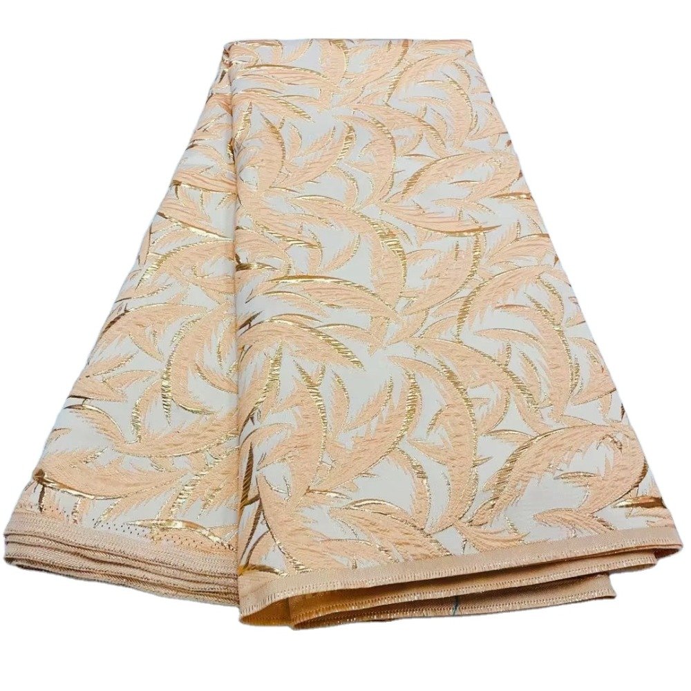 Wholesale African Brocade Fabric Jacquard Damask Design Brocade Jacquard Fabric High Quality For Party Wedding Dress