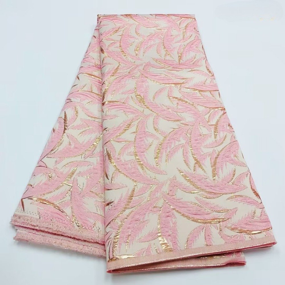 Wholesale African Brocade Fabric Jacquard Damask Design Brocade Jacquard Fabric High Quality For Party Wedding Dress