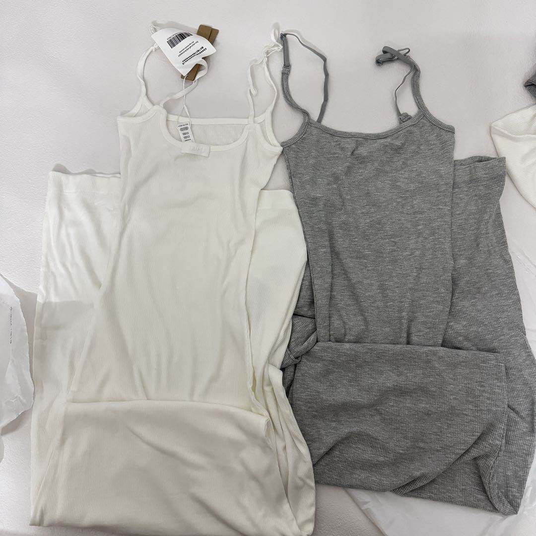 Custom Casual Lady Modal Cotton Blend Long Elegant Women Bodycon Ribbed Slip Maxi Solid Floor Length Sleeveless Dress