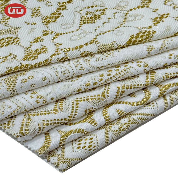 Hot Selling Customized Lace With Bonding Knitting Fabrics For Party Dress For India Market
