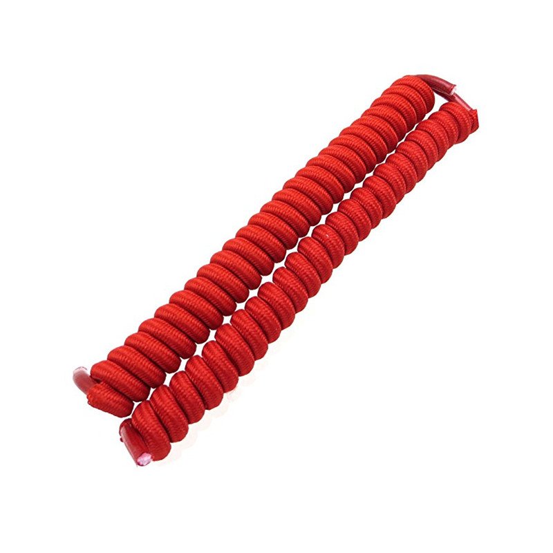 Yrunfeety Fuzhou Spiral Curly Shoe Laces 4MM Thick Elastic Shoelaces Round Elastic No Tie Shoelaces 11 Colors