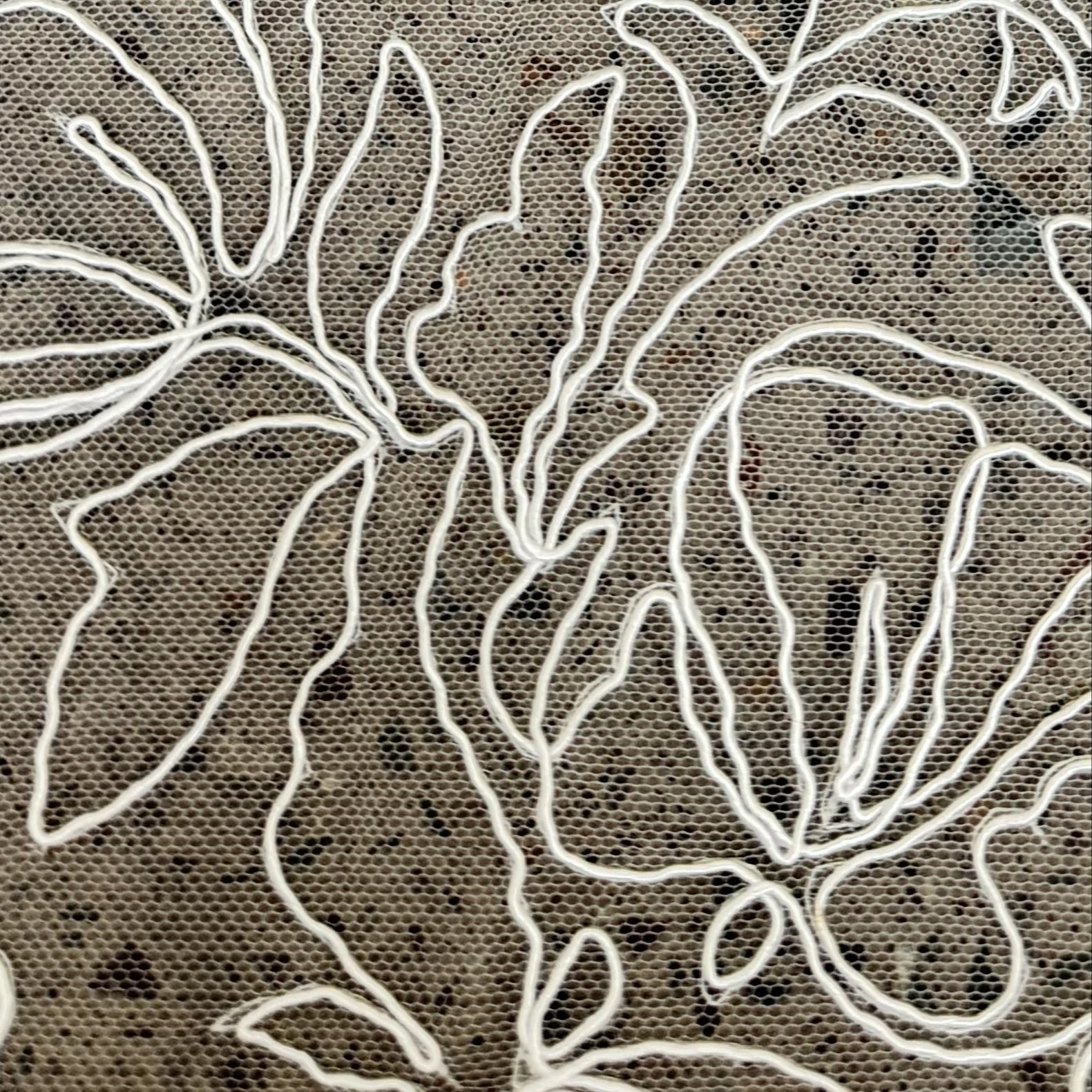 Premium mesh embroidered fabric