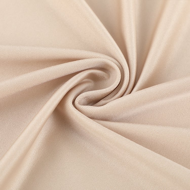 New Popular Customized Smooth Glossy Micro 82% Nylon 18% Spandex Stretch Knitted Fabric For Yoga Underwear Dancewear