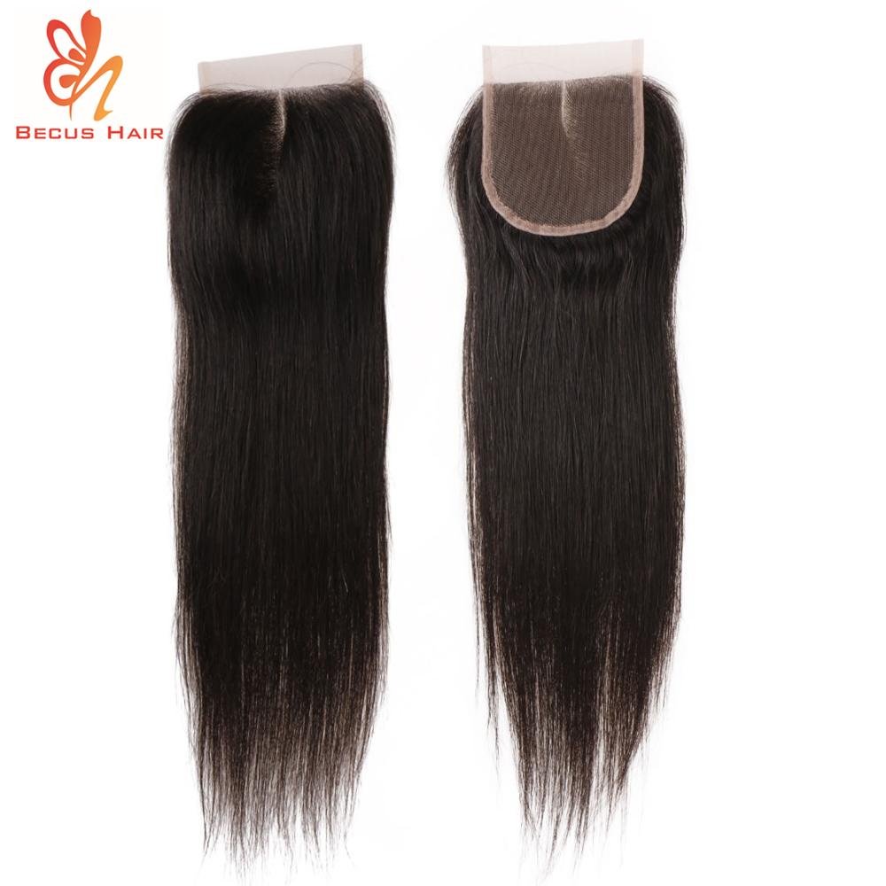4x4 three part virgin cuticle aligned hair frontal lace closure with bundles natural straight toupee human hair women