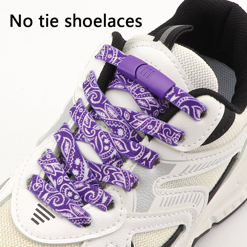 Magnetic Shoelaces Without Ties Elastic Laces For Sneakers Kids Adult Print Shoestring For Casual Shoes Strap Buckle Accessories