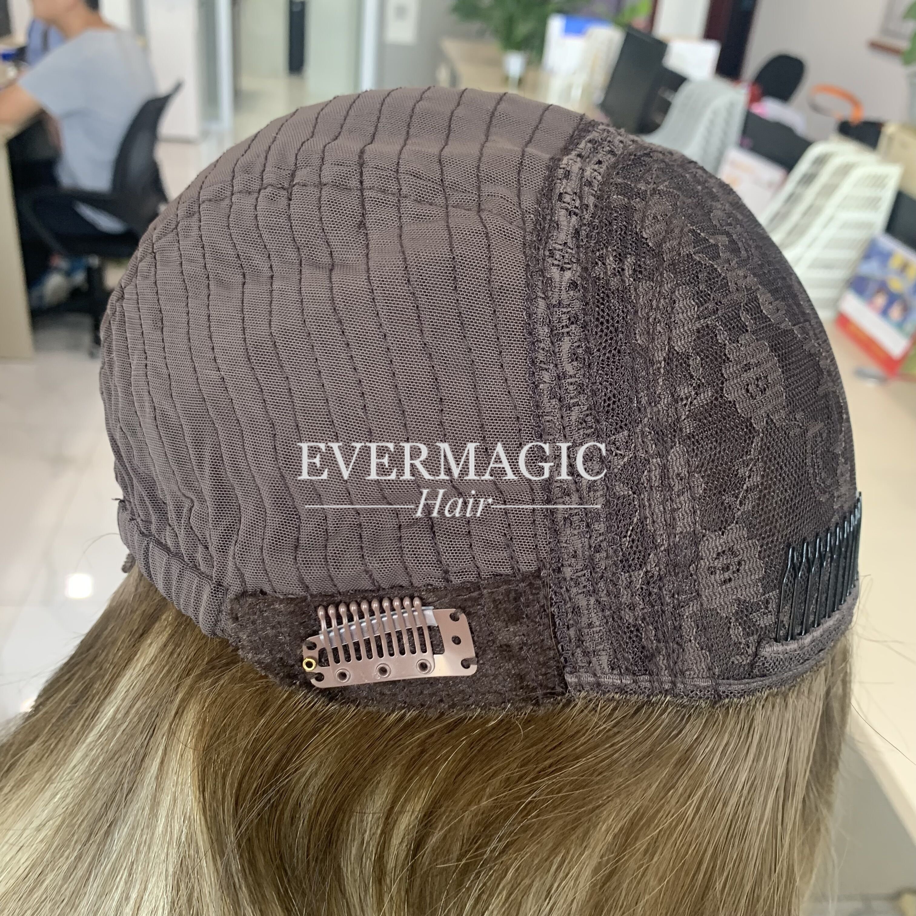 Stock Factory Supplier Highlights Blonde European Hair Silk Top Lace Top Jewish Kosher sheitel Wig Manufacture