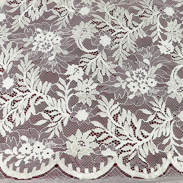 The Popular Embroidery Lace Fabric White Chantilly French Laces Fabrics For Women